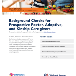 Criminal Background Checks for Perspective Foster and Adoptive Parents