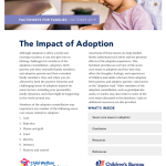 Impact of Adoption on Adopted Persons