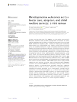 Developmental outcomes